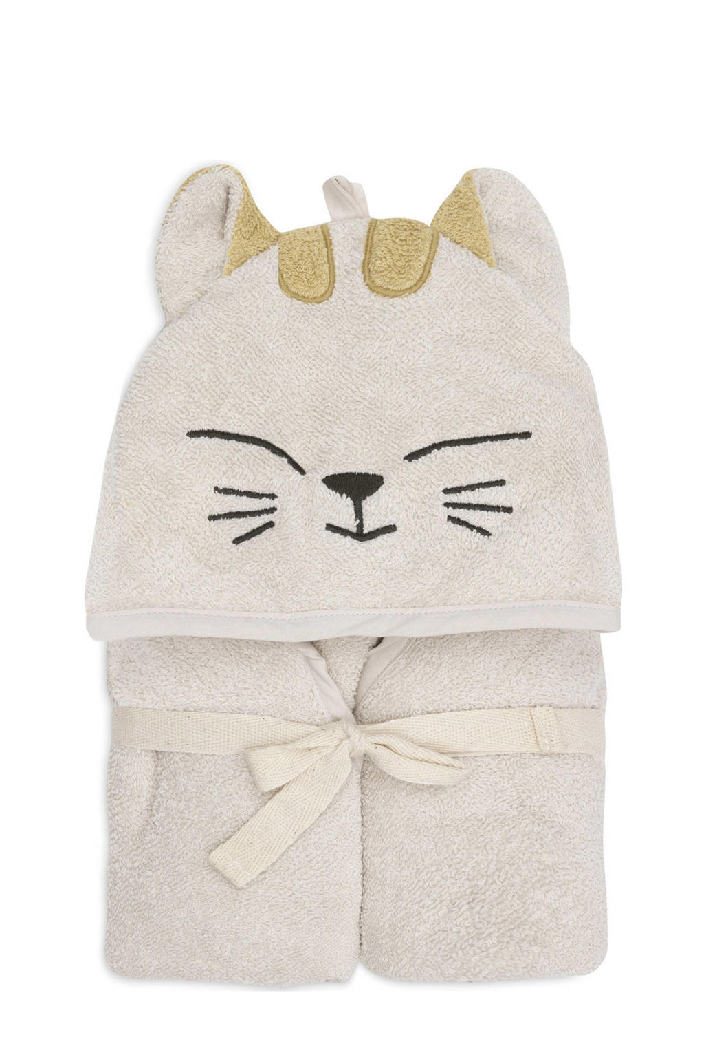 Jollein badstof badcape 75x75cm Charlie beige