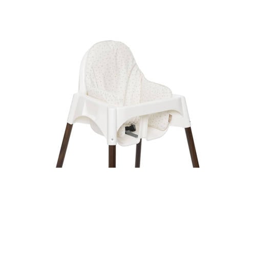 Jollein kinderstoelkussen Leafy Dreams wit afbeelding