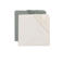 Jollein jersey wieg hoeslaken Sea Green/Ivory - groen/ecru (set van 2)