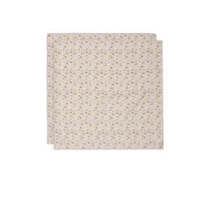 hydrofiele doek large Flower Fairies - beige/lila (set van 2)