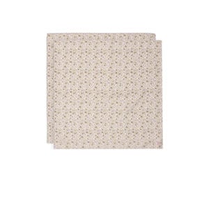 hydrofiele doek large Flower Fairies - beige/lila (set van 2)