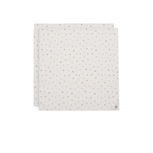 hydrofiele doek large Animal Friends - wit/beige (set van 2)