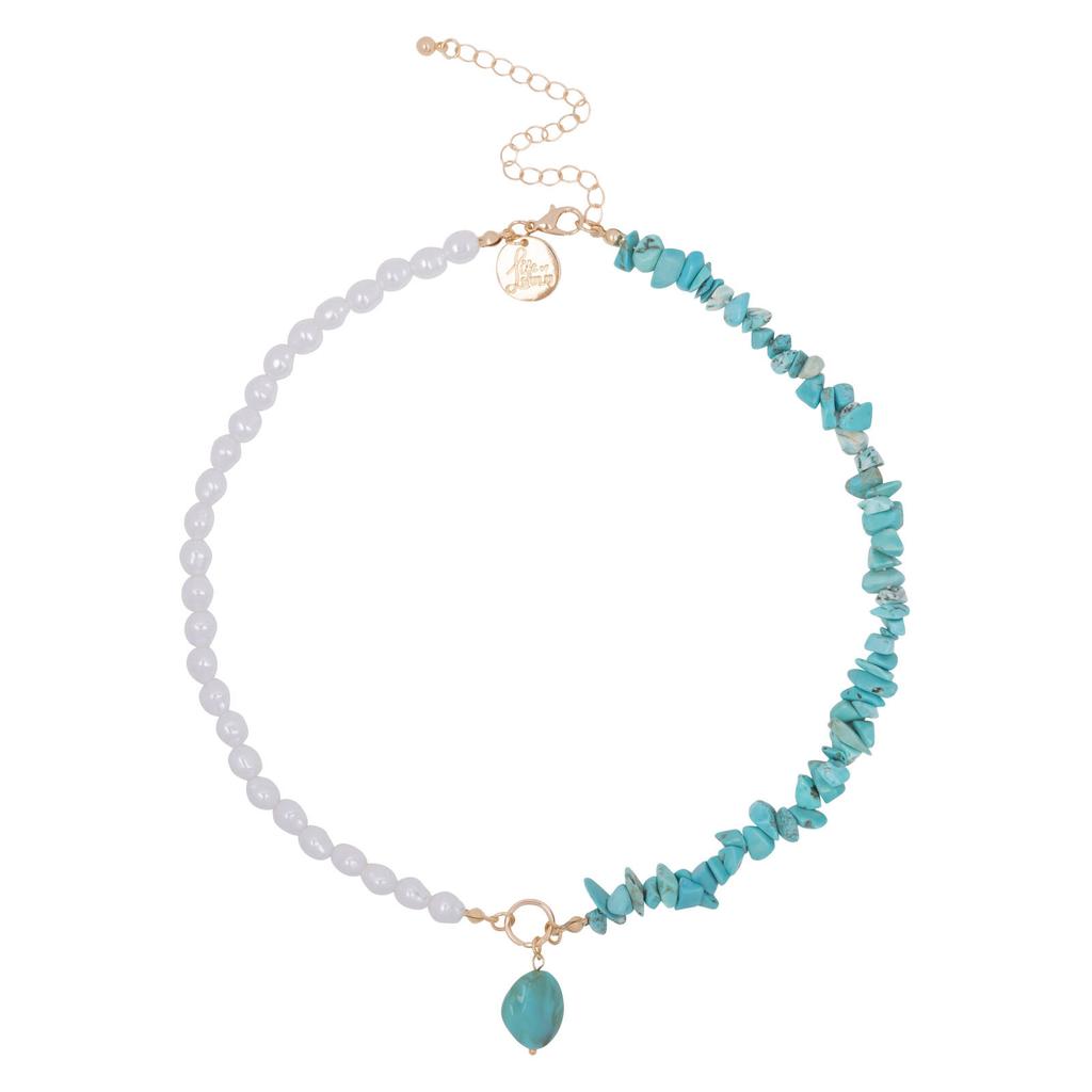 Life of Bulu ketting Pearls turquoise
