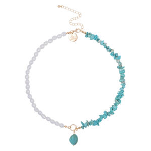 ketting Pearls turquoise