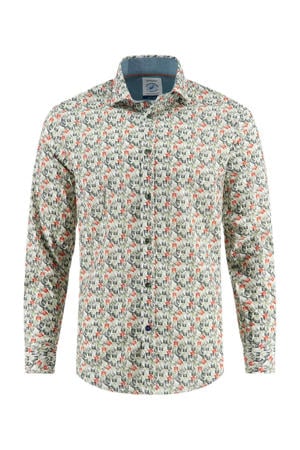 regular casual overhemd groen