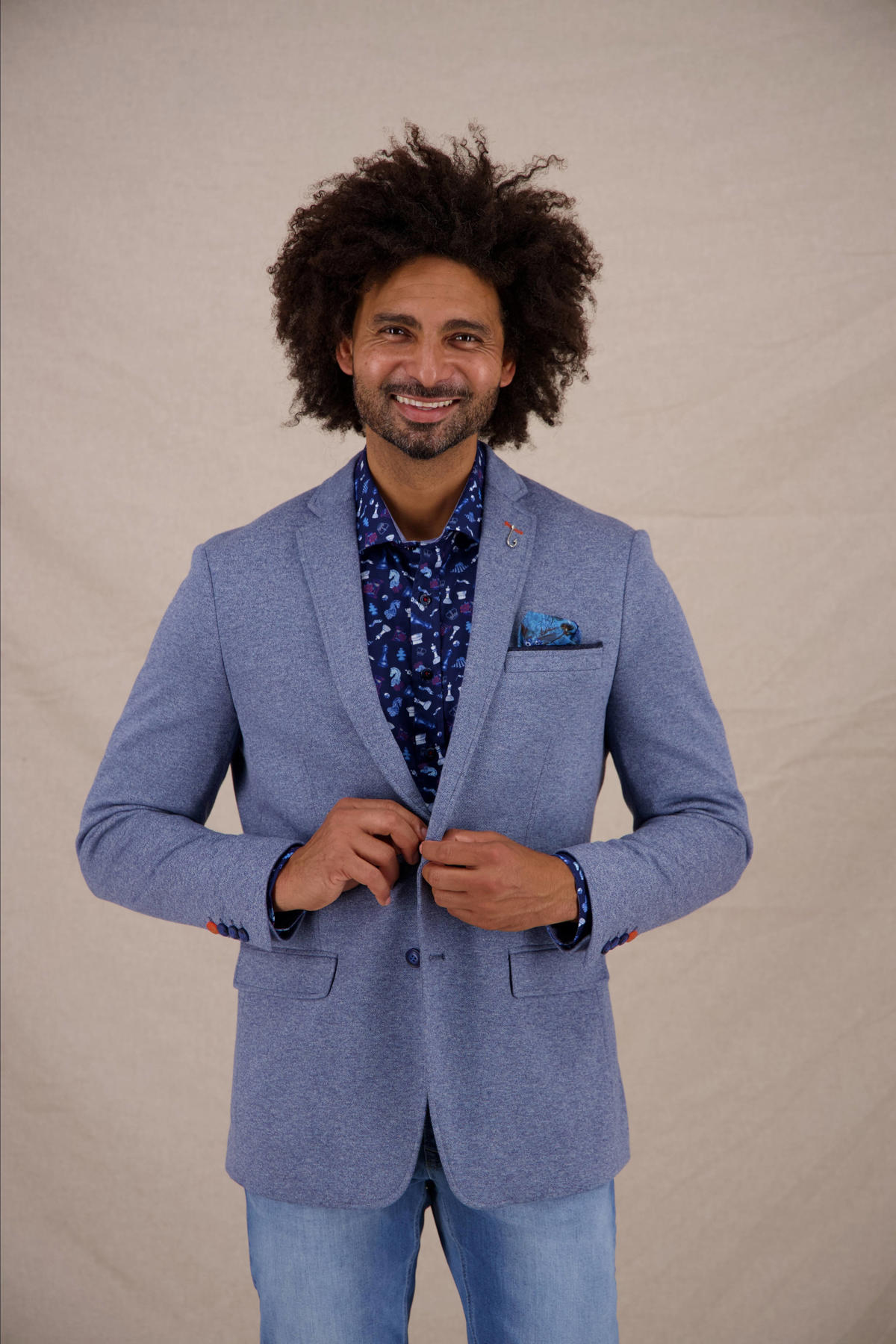 A fish named Fred colbert met wol lichtblauw | wehkamp