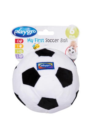 Mijn eerste voetbal (zwart-wit)