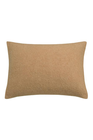 wollen kussensloop beige (40x55 cm)