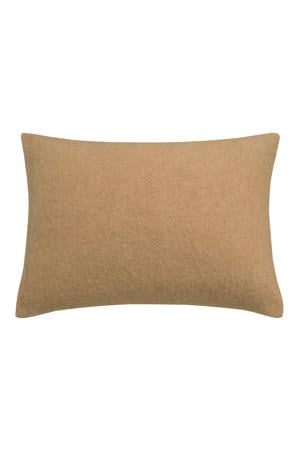 wollen kussensloop beige (40x55 cm)