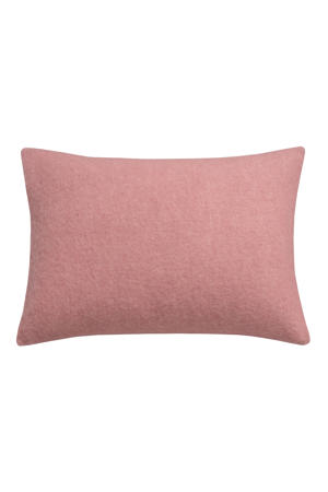 wollen kussensloop roze (40x55 cm)