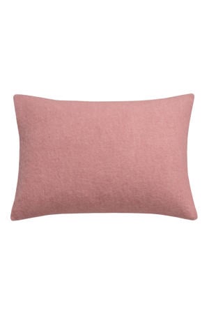 wollen kussensloop roze (40x55 cm)