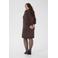 Kaffe Curve gebreide jurk met glitter donkerbruin