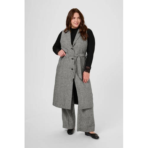 Kaffe Curve gilet grijs melange afbeelding