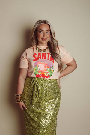T-shirt zalm