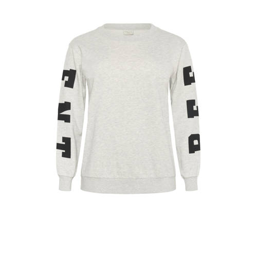 Kaffe Curve sweater grijs afbeelding