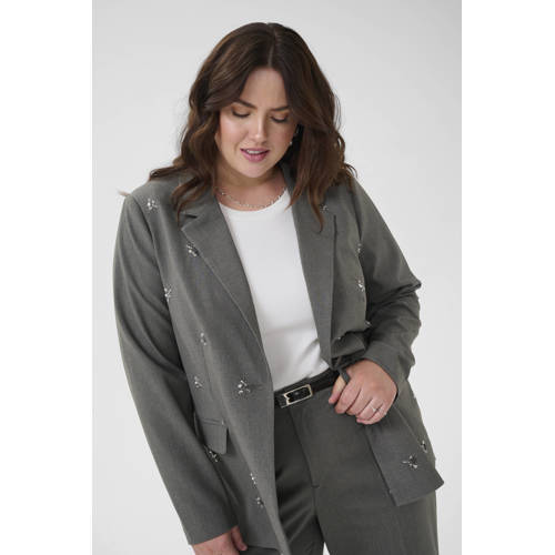 Kaffe Curve regular blazer grijs afbeelding