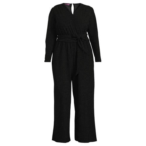 Curviss jumpsuit zwart met lurex afbeelding