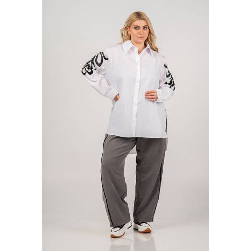 Curviss blouse wit afbeelding