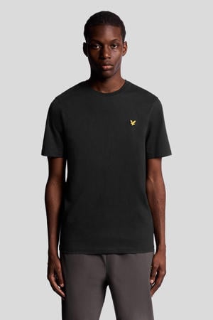 regular T-shirt zwart