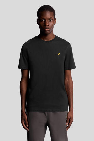 regular T-shirt zwart