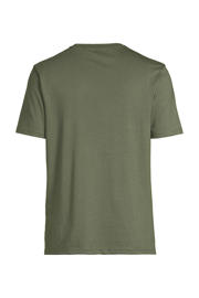 thumbnail: Groene heren Lyle & Scott regular T-shirt van katoen met effen, korte mouwen, ronde hals en gesp