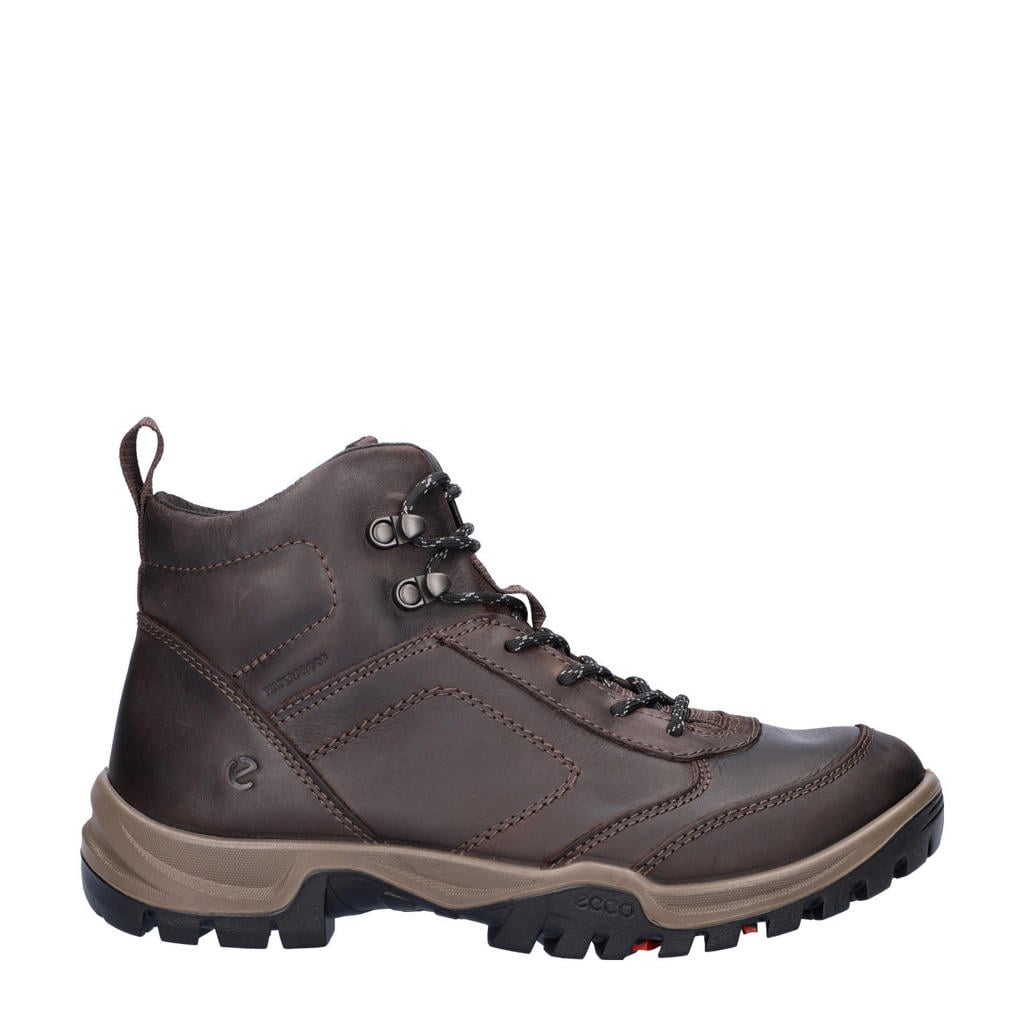 Bruine heren Ecco Xpedition III nubuck wandelschoenen met veters