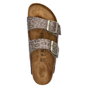 thumbnail: Birkenstock slippers met panterprint taupe