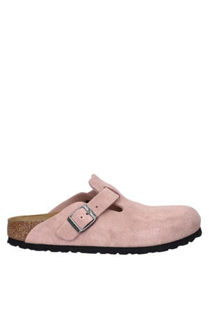 Boston suède clogs roze