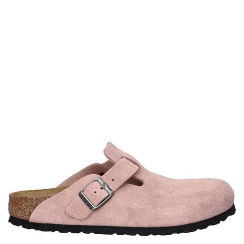 Birkenstock Boston suède clogs roze afbeelding