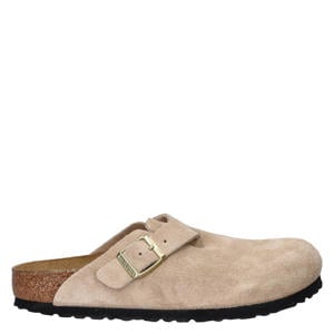 Boston suède clogs beige