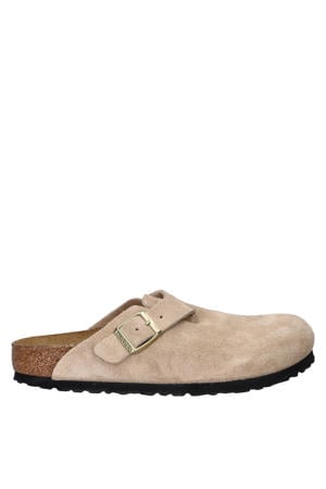 Boston suède clogs beige