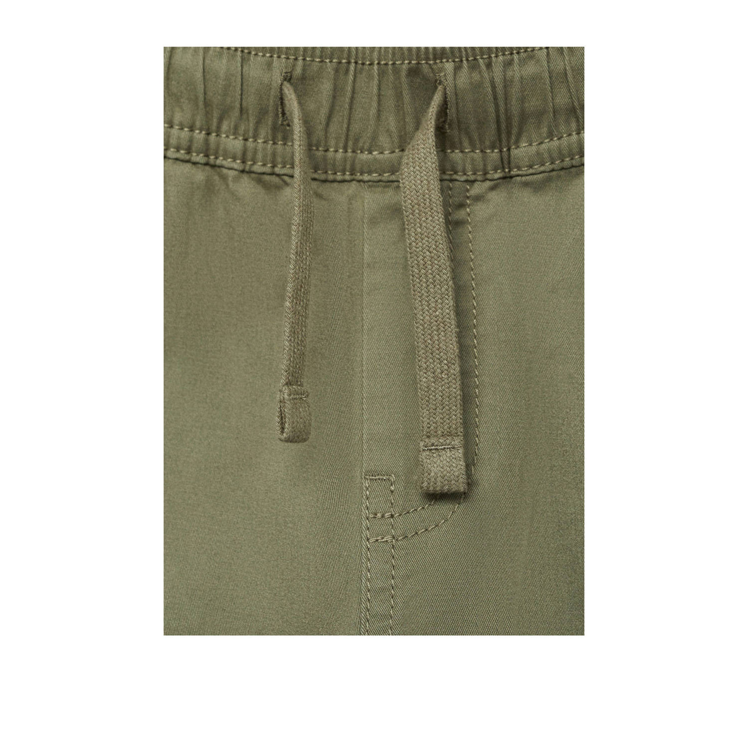 Mango Kids tapered cargo broek kaki