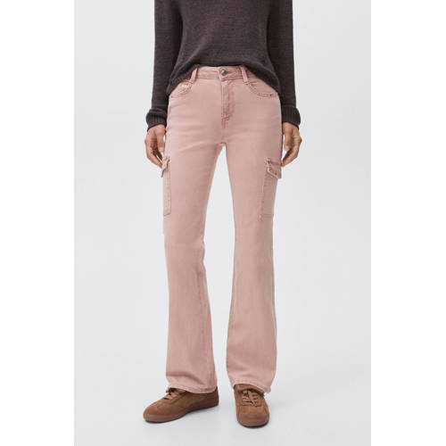 MANGO TEEN flared jeans roze afbeelding