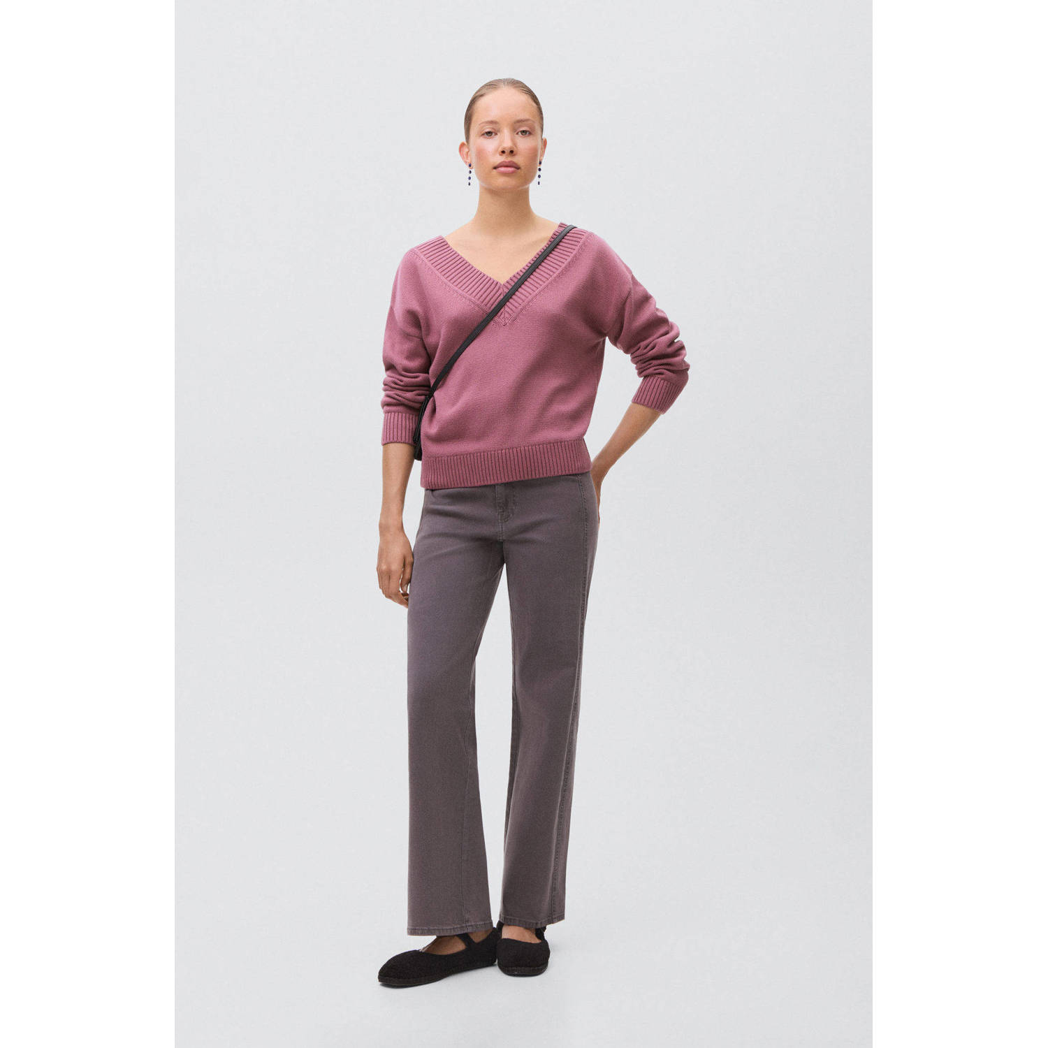 MANGO TEEN gebreide trui roze
