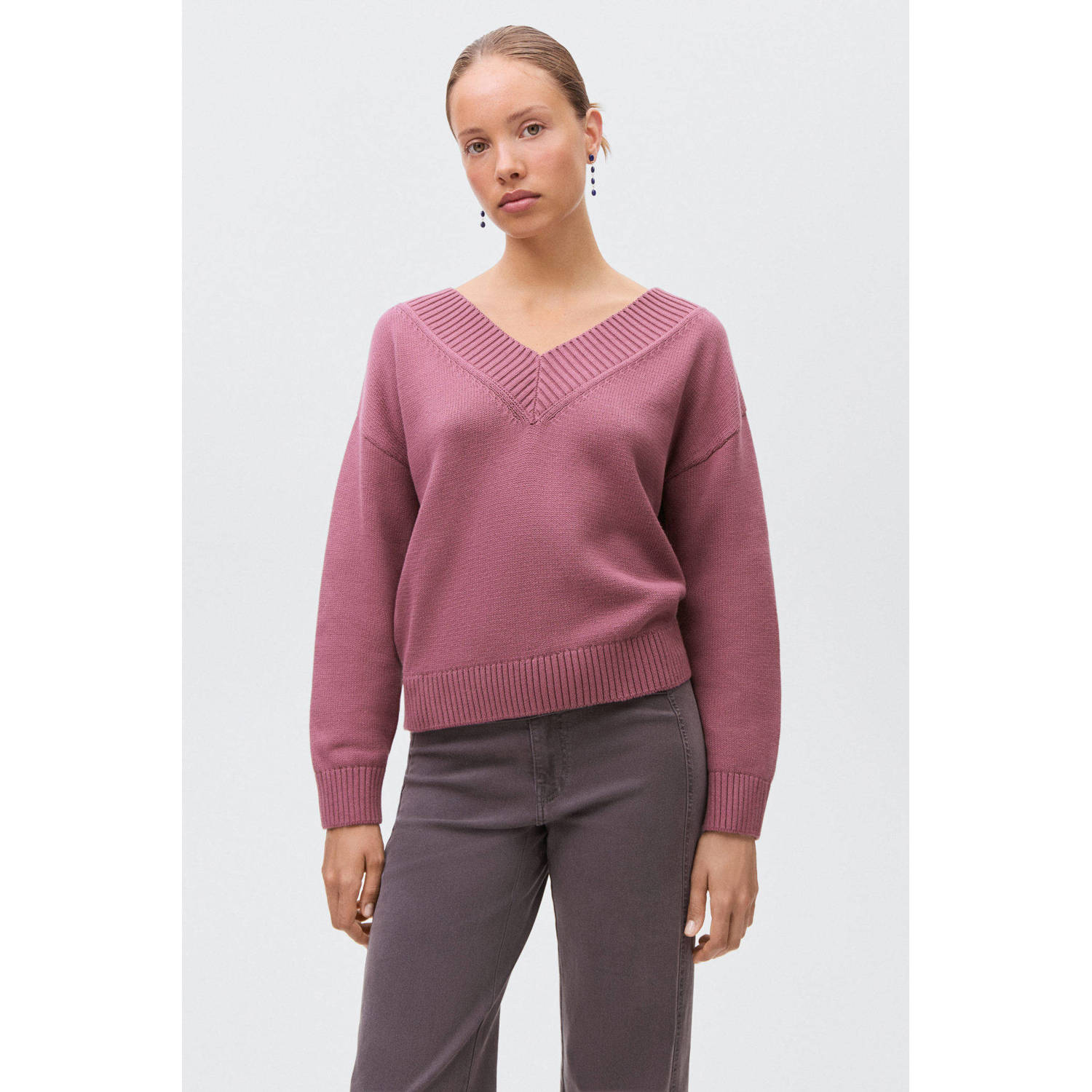 MANGO TEEN gebreide trui roze
