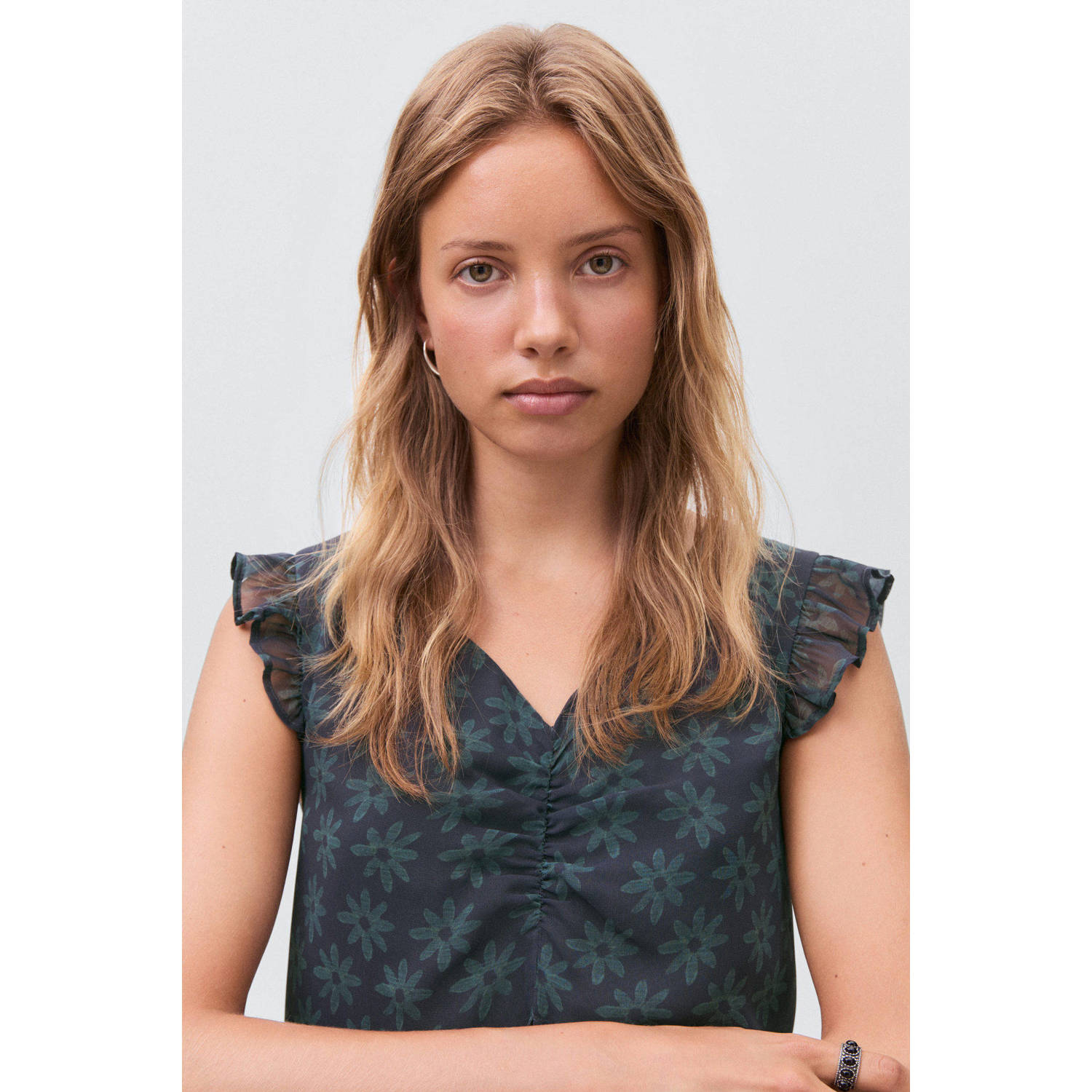 MANGO TEEN cropped top antraciet
