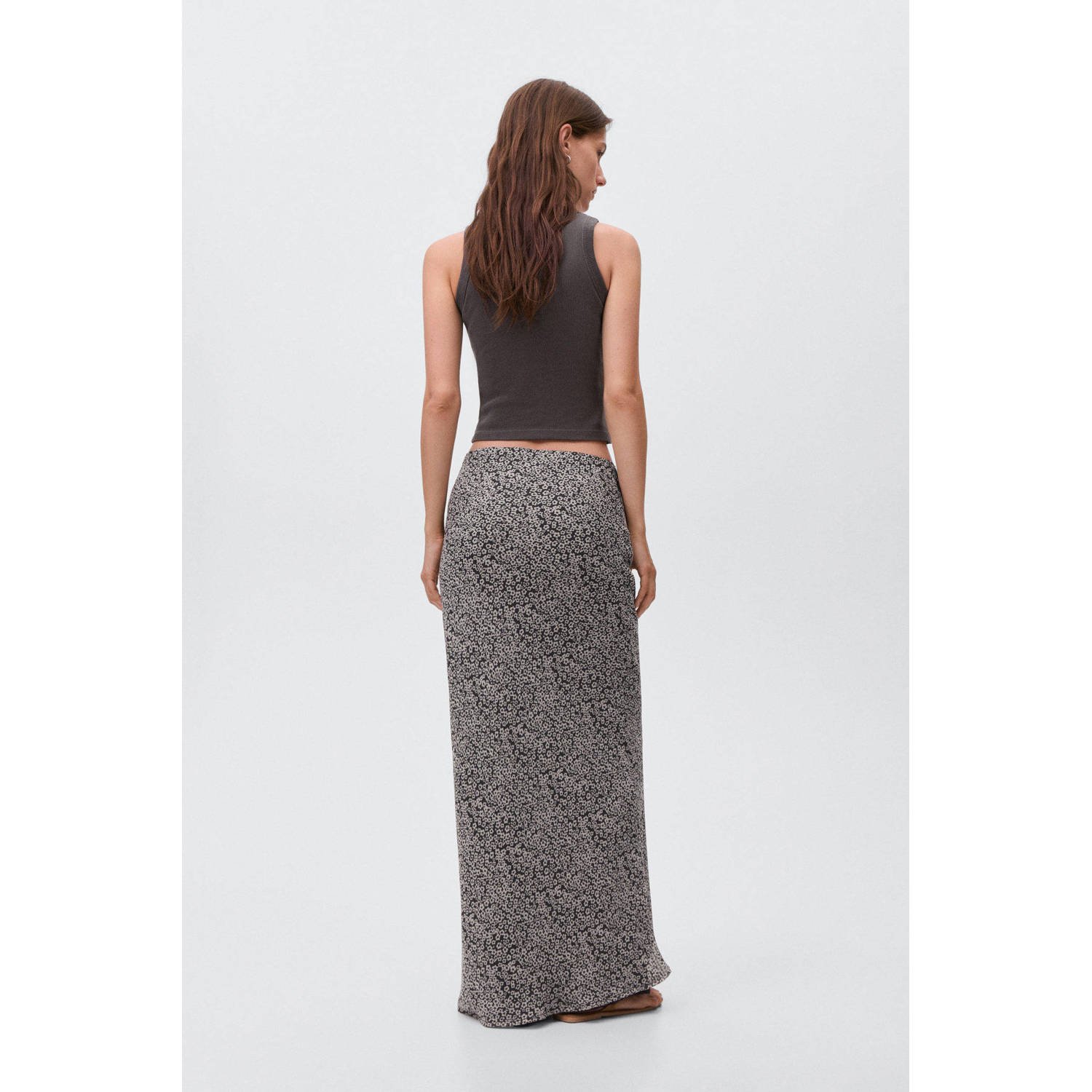MANGO TEEN maxi rok zwart
