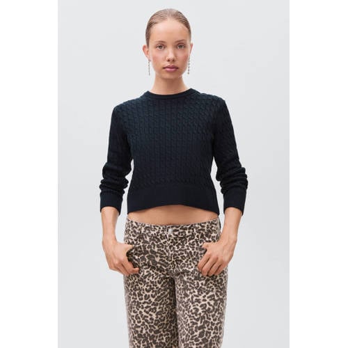 MANGO TEEN trui donkerblauw afbeelding