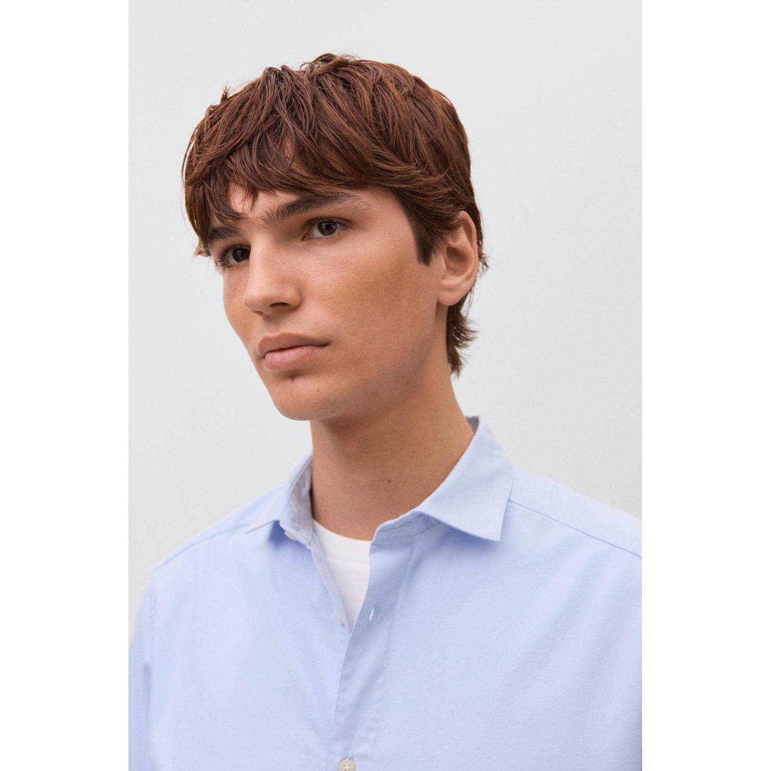 MANGO TEEN overhemd lichtblauw