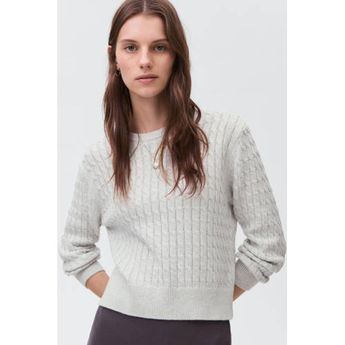 MANGO TEEN trui grijs afbeelding