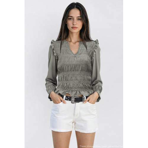 MANGO TEEN blousetop groen afbeelding