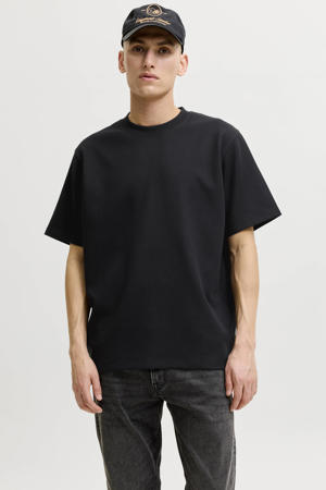 regular T-shirt zwart