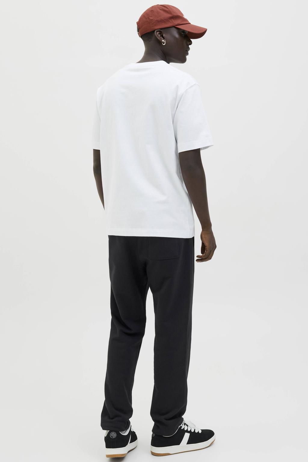 JACK & JONES PANTS STUDIO comfort fit joggingbroek zwart