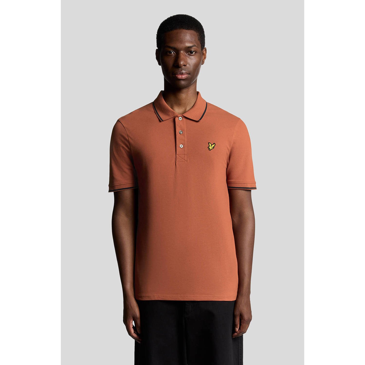 Lyle & Scott regular polo brique
