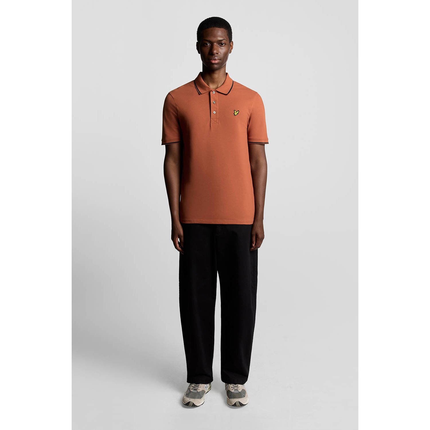 Lyle & Scott regular polo brique