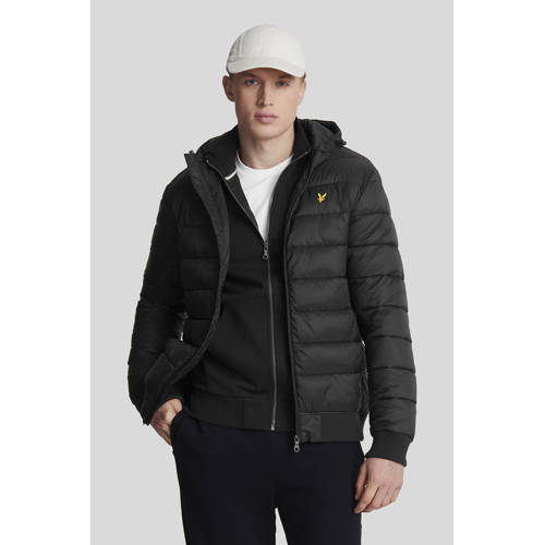 Lyle & Scott gewatteerde jas zwart afbeelding