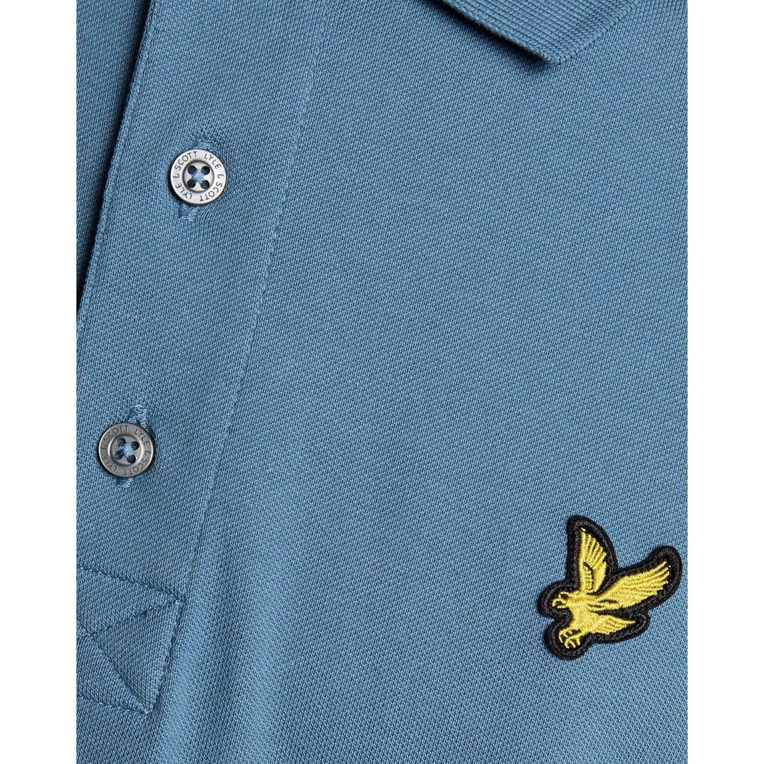 Lyle & Scott regular polo blauw