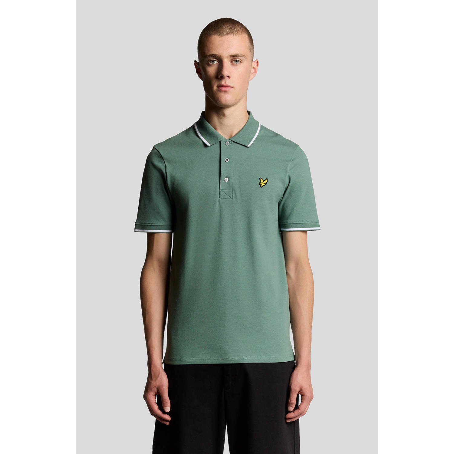 Lyle & Scott regular polo groen