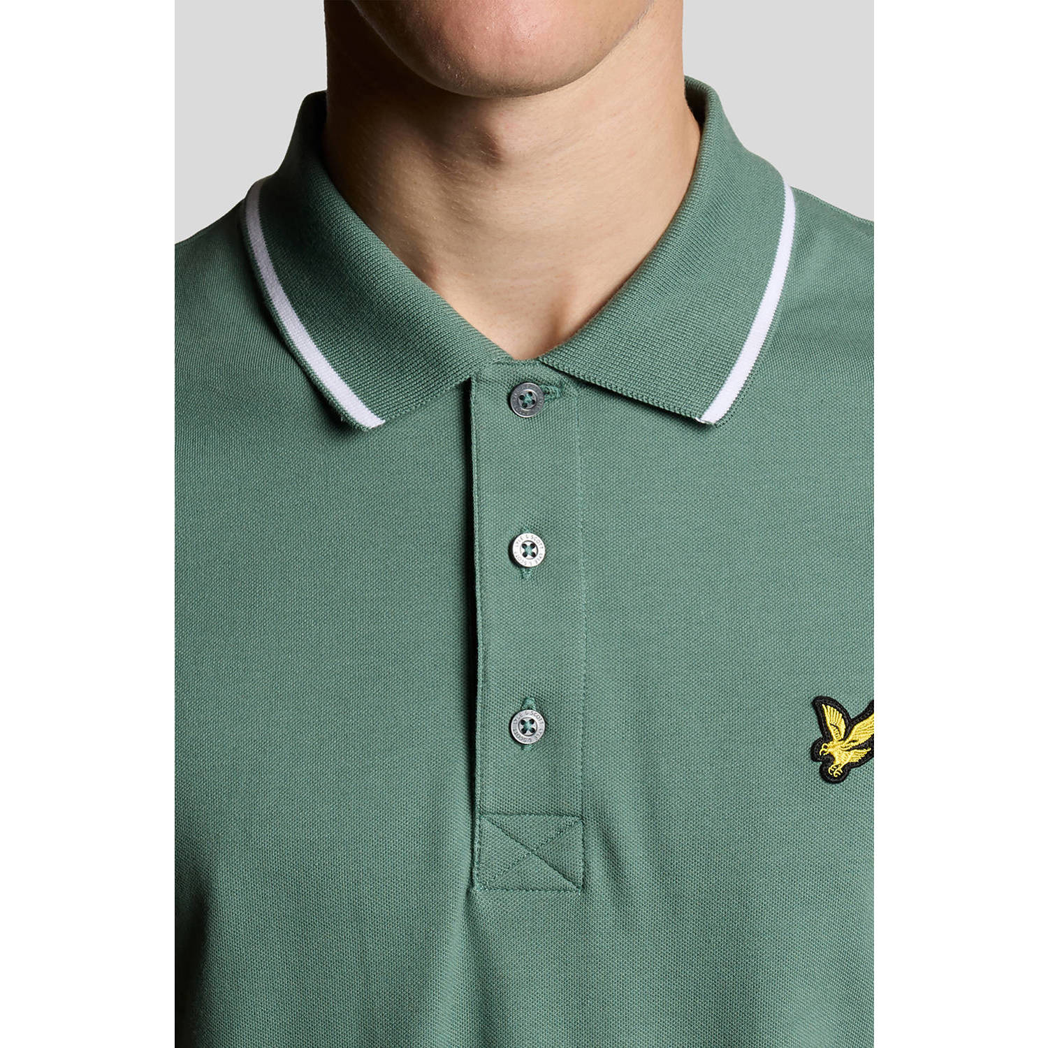 Lyle & Scott regular polo groen
