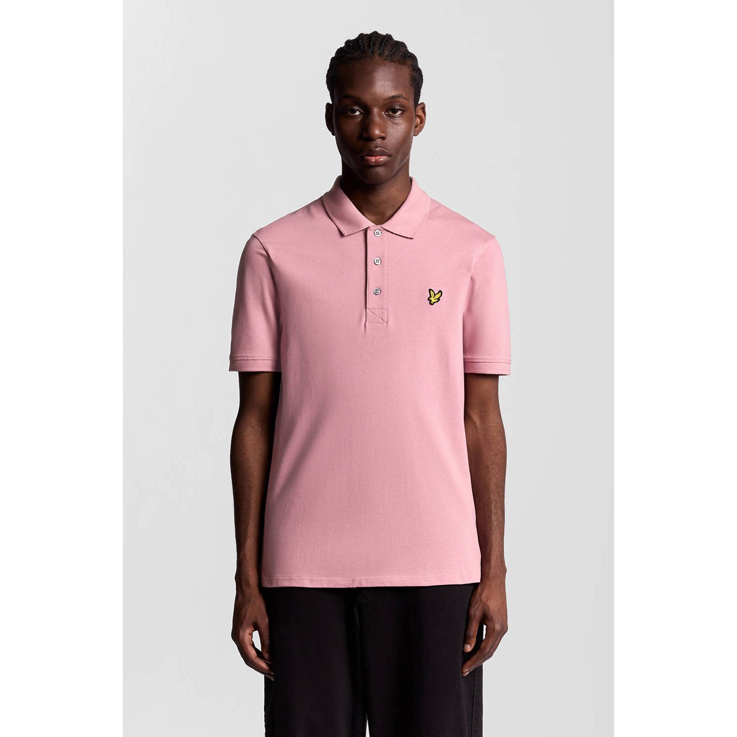 Lyle & Scott regular polo roze